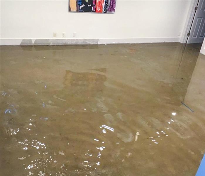 Inches of water on the floor of a Deerfield Beach, FL home